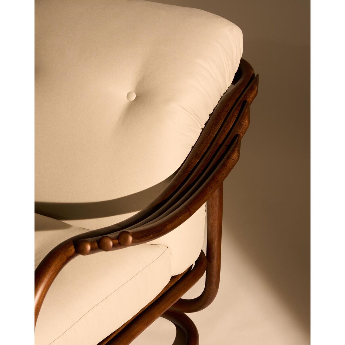 Poltrone Tria Sessel Dunkles Rattan/Reales Limonta 001