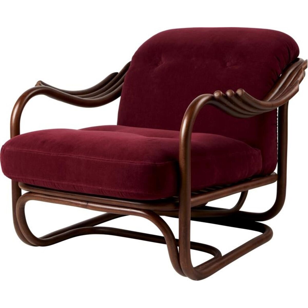 Poltrone Tria Fauteuil Donker Rotan/Fuestagno Limonta 006