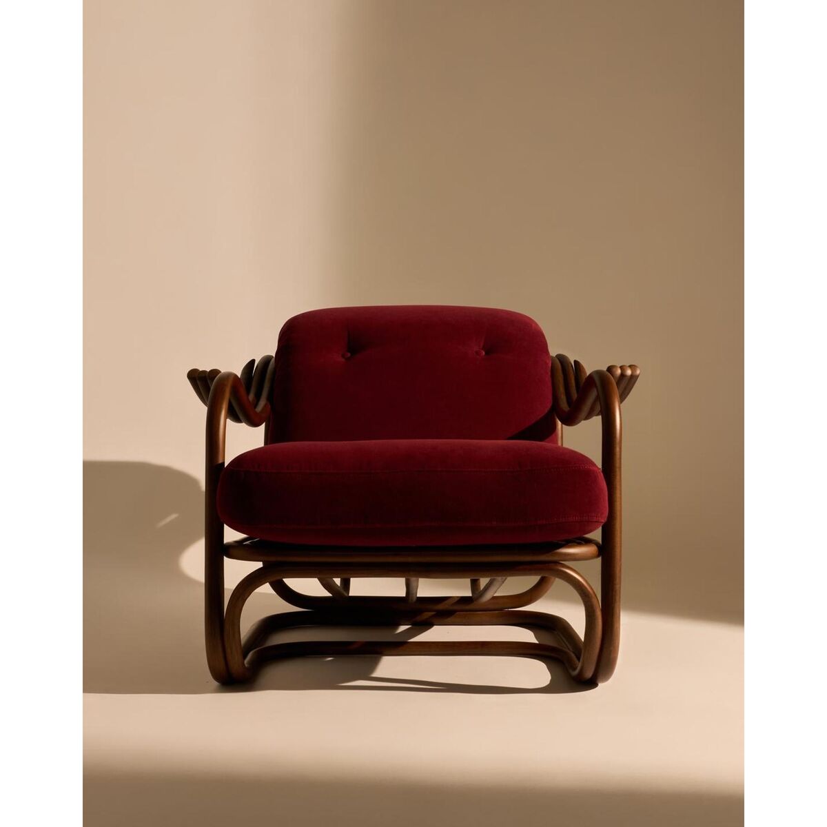 Poltrone Tria Fauteuil Donker Rotan/Fuestagno Limonta 006