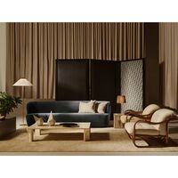 Sillón Poltrone Tria Ratán Oscuro/Bouclé 001