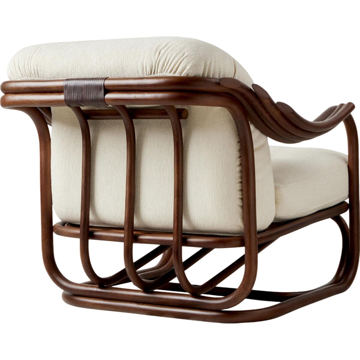 Sillón Poltrone Tria Ratán Oscuro/Bouclé 001