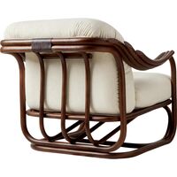 Sillón Poltrone Tria Ratán Oscuro/Bouclé 001