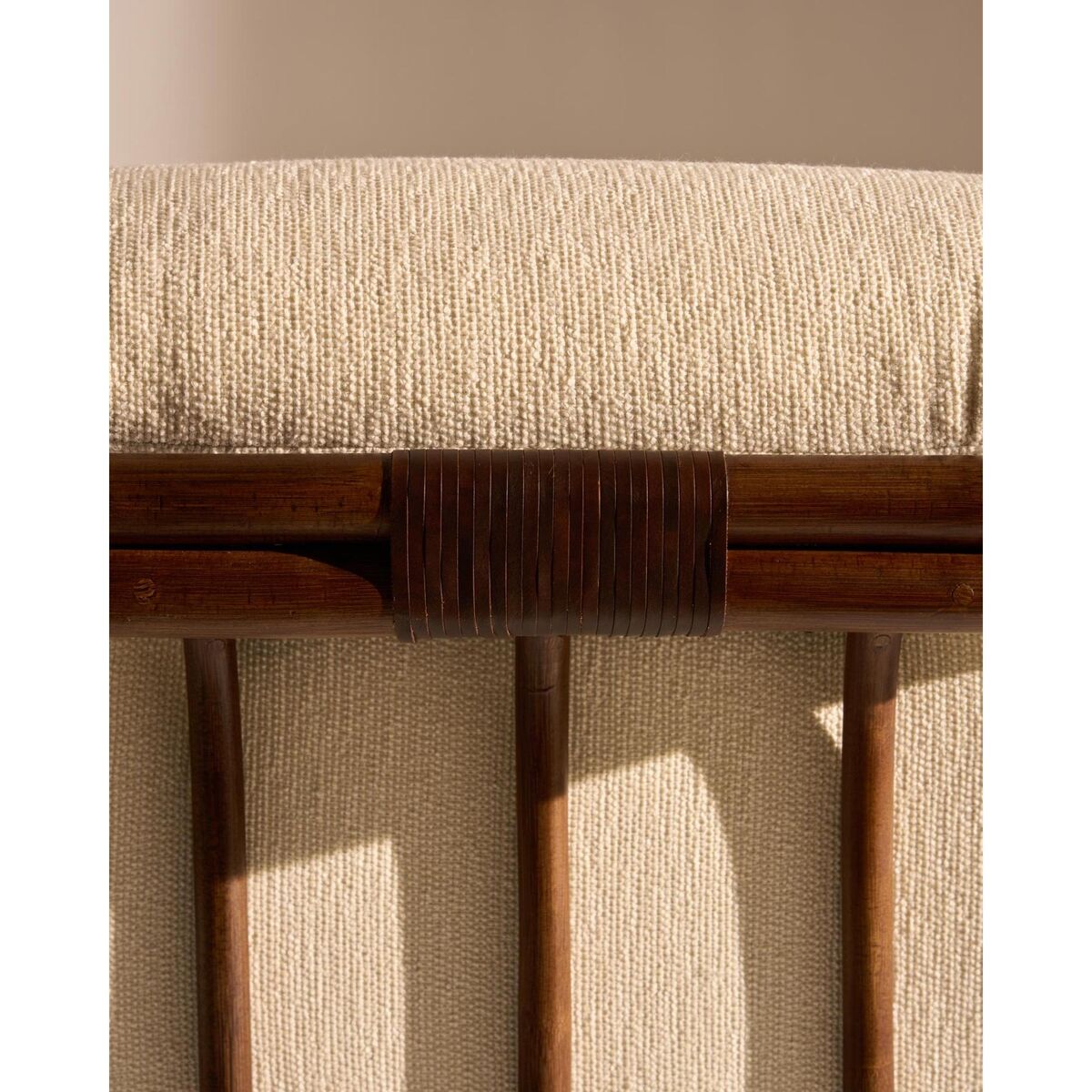 Sillón Poltrone Tria Ratán Oscuro/Bouclé 001