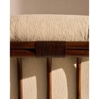 Sillón Poltrone Tria Ratán Oscuro/Bouclé 001
