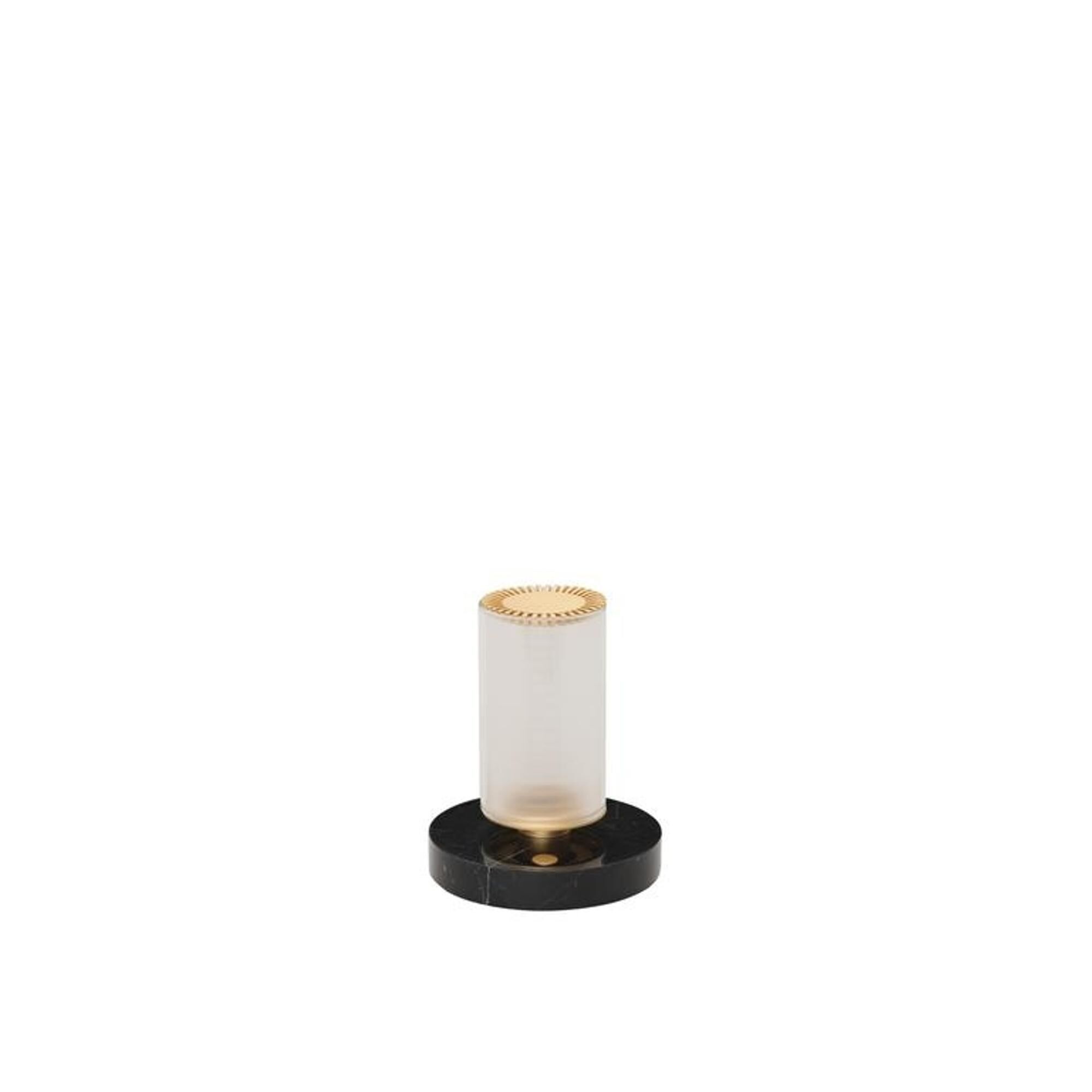 DCWédtions La Lampe Frechin Lampe Portative Or/ Marbre Noir
