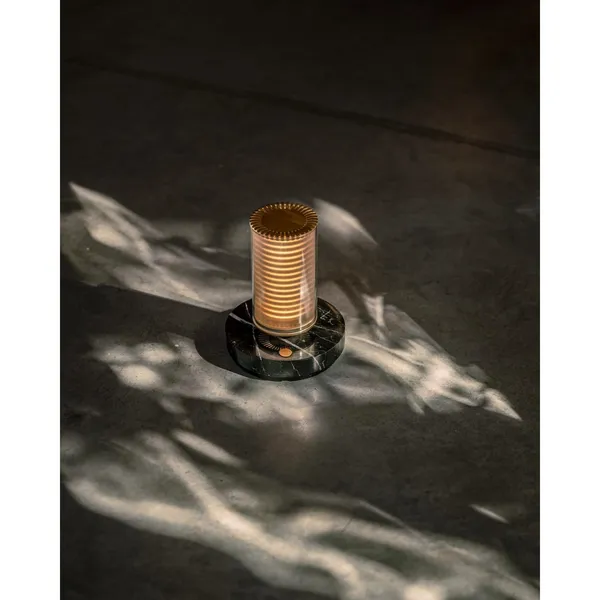 DCWédtions La Lampe Frechin Portable Lamp Gold/ Black Marble