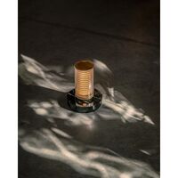 Lampa Przenośna DCWédtions La Lampe Frechin Złota/ Czarny Marmur
