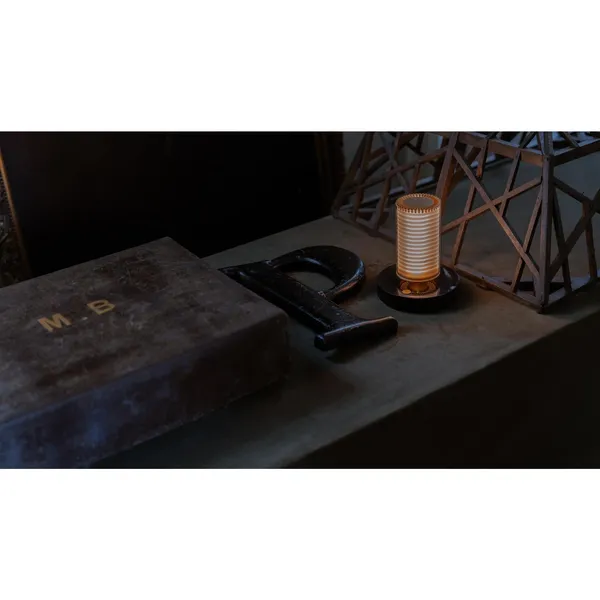 DCWédtions La Lampe Frechin Portable Lamp Gold/ Black Marble