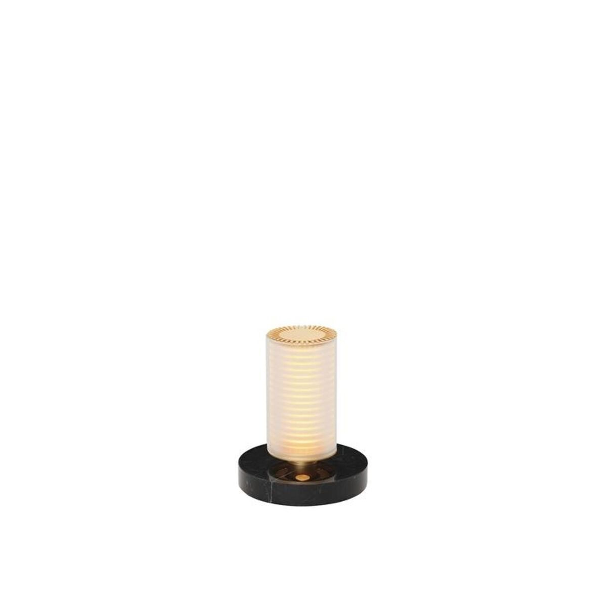 Lampa Przenośna DCWédtions La Lampe Frechin Złota/ Czarny Marmur