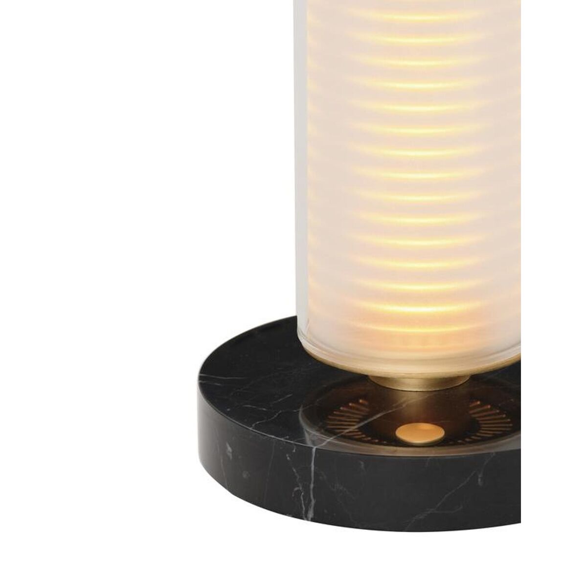 Lampa Przenośna DCWédtions La Lampe Frechin Złota/ Czarny Marmur
