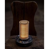Lampa Przenośna DCWédtions La Lampe Frechin Złota/ Czarny Marmur