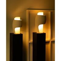 DCWédtions Grande B Tischlampe Gips/ Aluminium