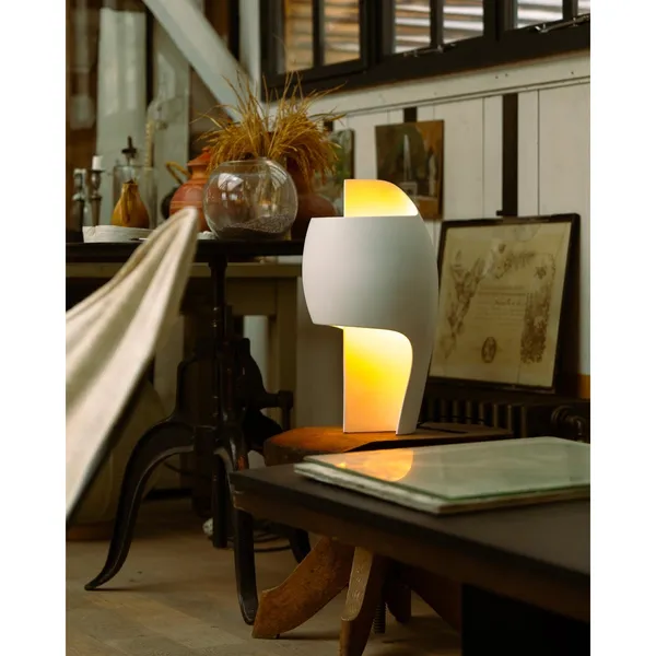 DCWédtions Grande B Table Lamp Gypsum/ Aluminum