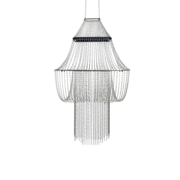 DCWédtions Lampe C Pendelleuchte Edelstahl/ Schwarz