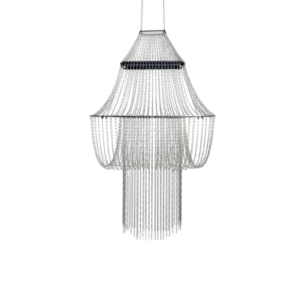 DCWédtions Lampe C Pendel Rustfri Stål/Sort