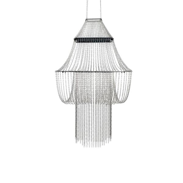 DCWédtions Lampada A Lampadario C in Acciaio Inox/ Nero