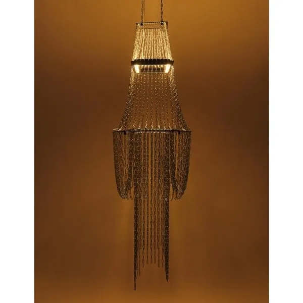 DCWédtions Lampe C Pendelleuchte Edelstahl/ Schwarz