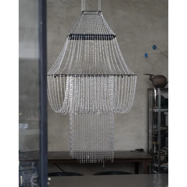 DCWédtions Lampe C Pendelleuchte Edelstahl/ Schwarz