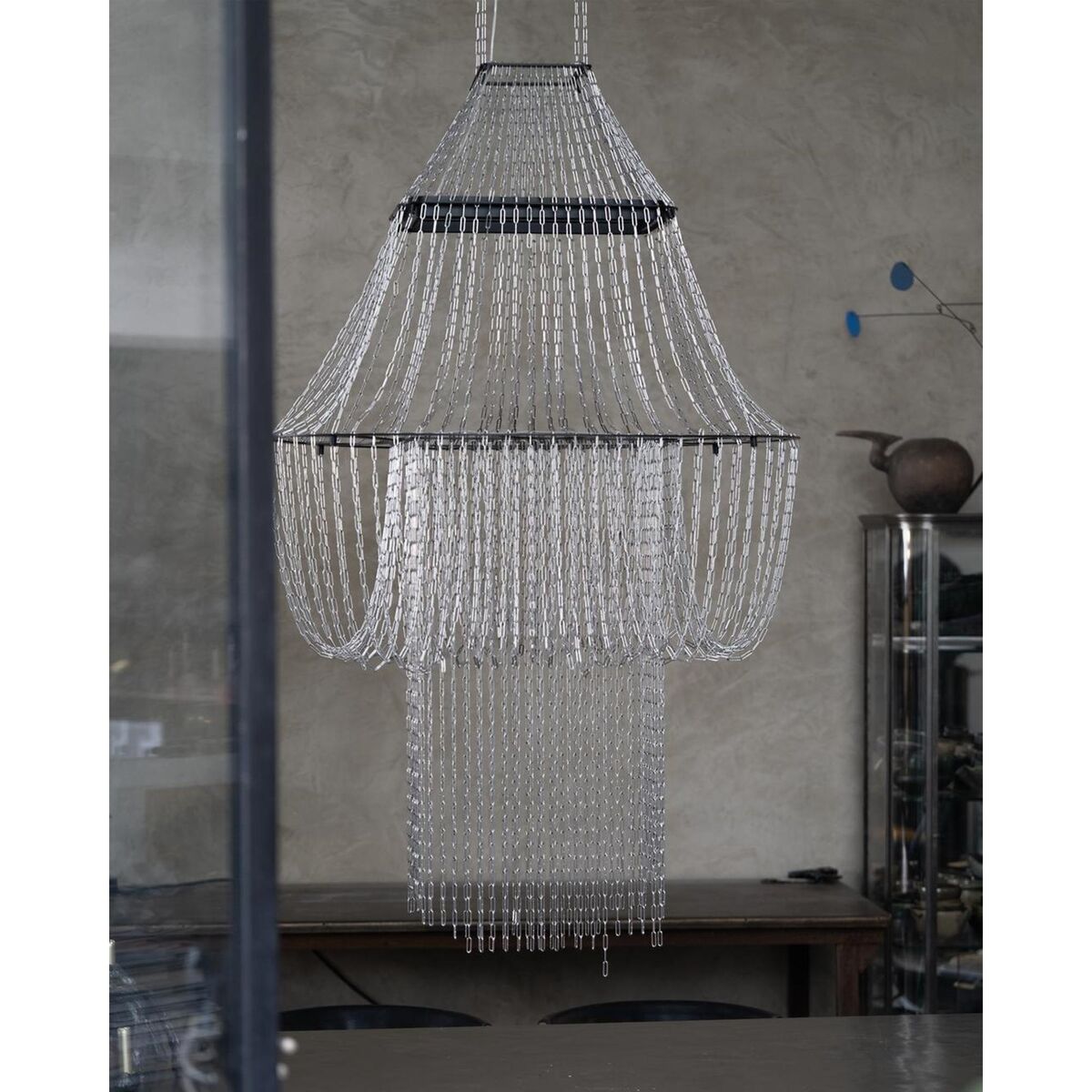 DCWédtions Lampe C Pendel Rustfri Stål/Sort