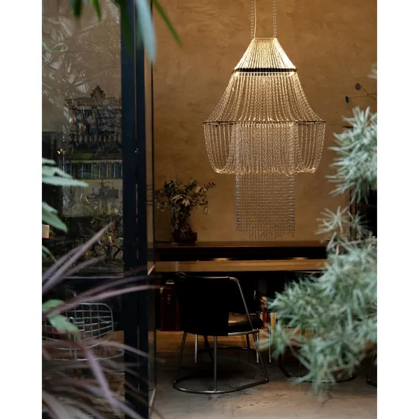 DCWédtions Lampe C Pendelleuchte Edelstahl/ Schwarz