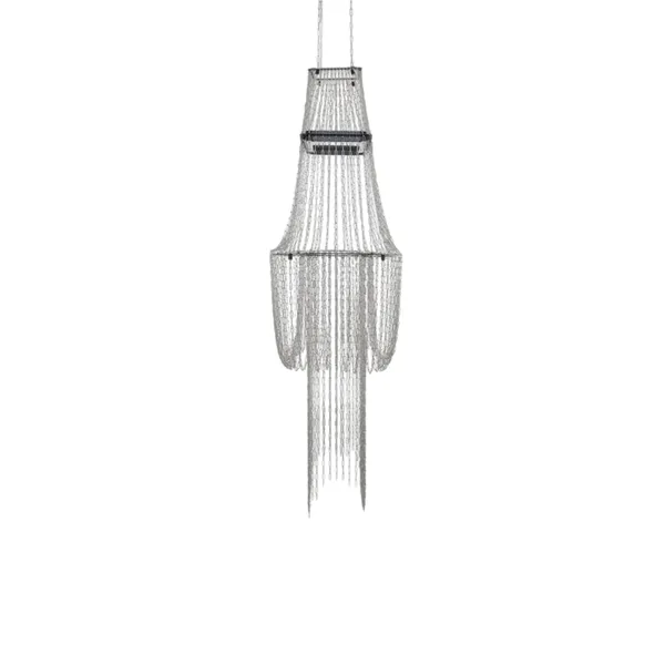 DCWédtions Lampe C Pendelleuchte Edelstahl/ Schwarz
