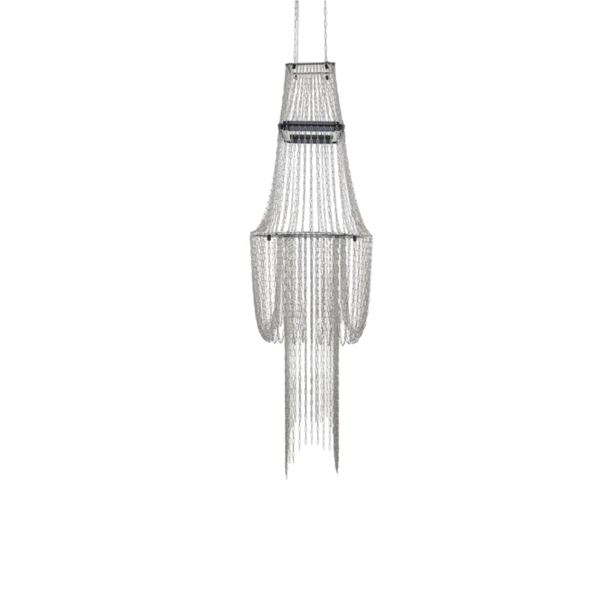 DCWédtions Lampe C Pendel Rustfri Stål/Sort