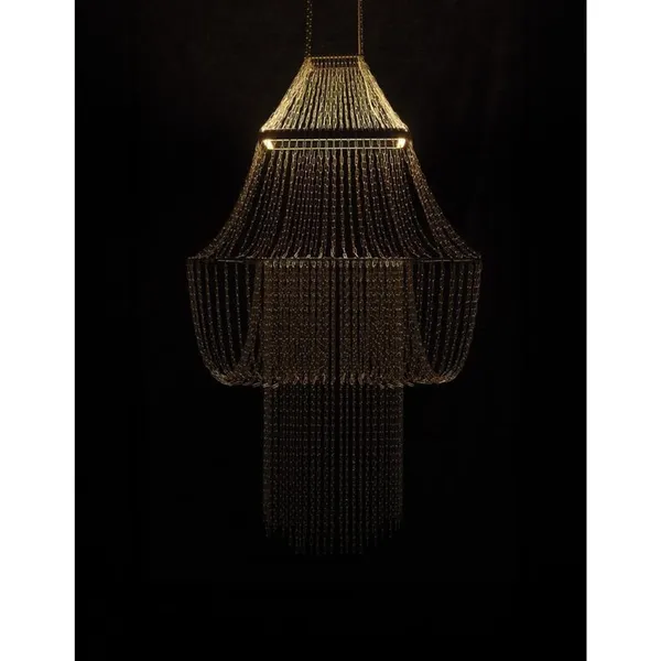 DCWédtions Lampe C Pendelleuchte Edelstahl/ Schwarz