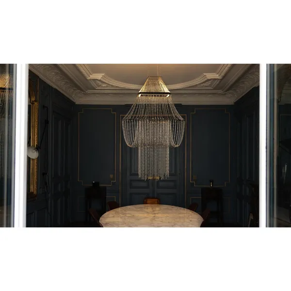 DCWédtions Lampe C Pendelleuchte Edelstahl/ Schwarz