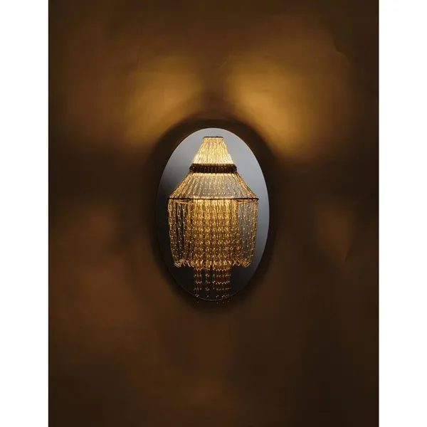 DCWédtions Lamp C Vegglampe Rustfritt Stål/ Sort