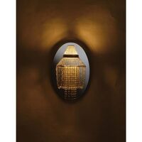 DCWédtions Lamp C Vegglampe Rustfritt Stål/ Sort
