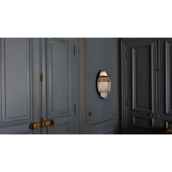 DCWédtions Lamp C Vegglampe Rustfritt Stål/ Sort