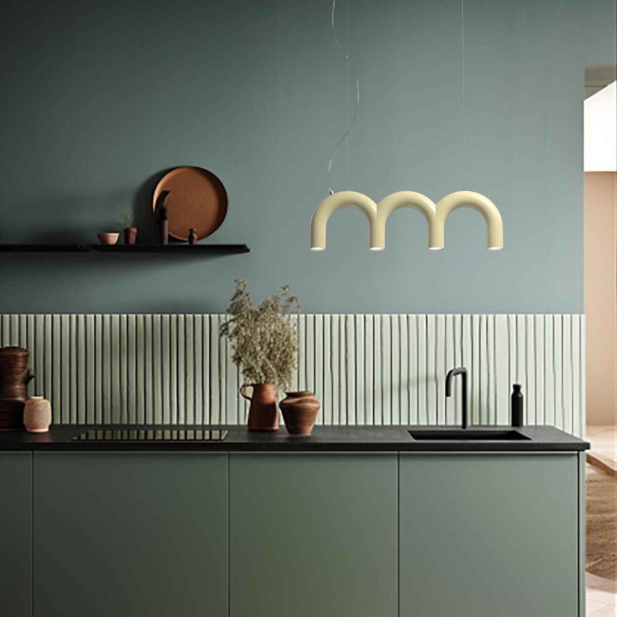 Arch Triplette Hanglamp Blauw