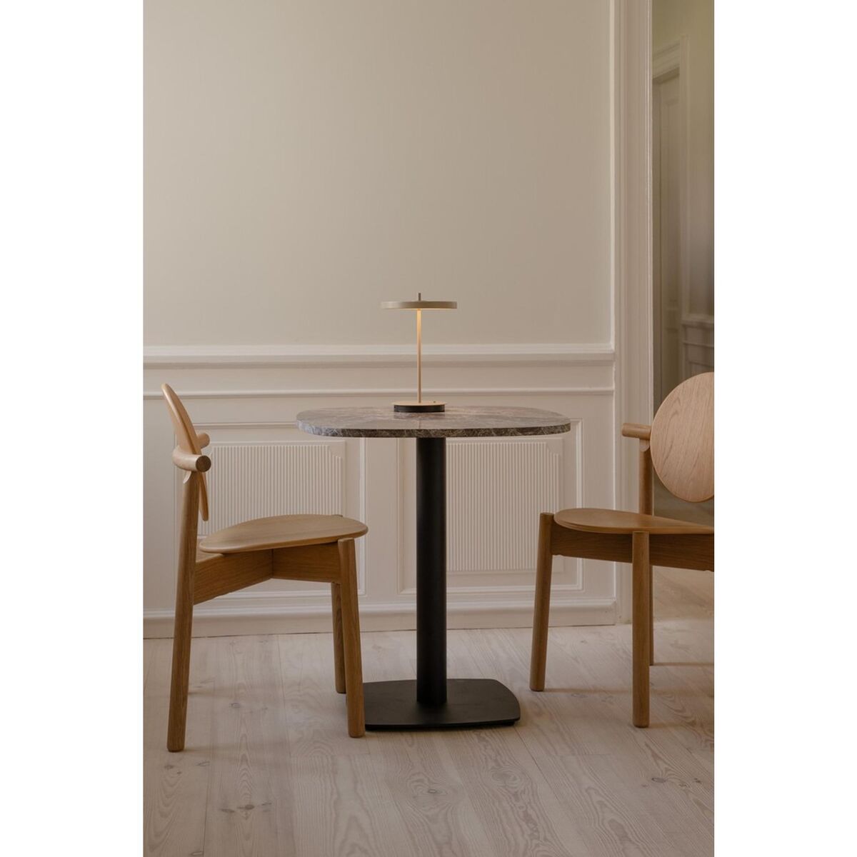 Gather Bar Table Travertine