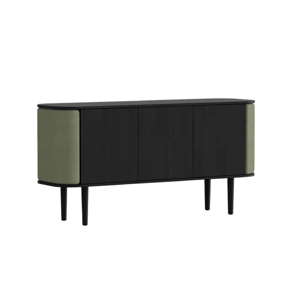 Treasures Kabinet Med 3 Døre Sort Eg/Morning Meadows