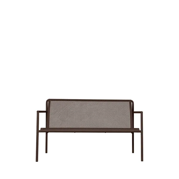 Dapple 2-Seater Outdoor Lounge Sofa Dark Chocolate