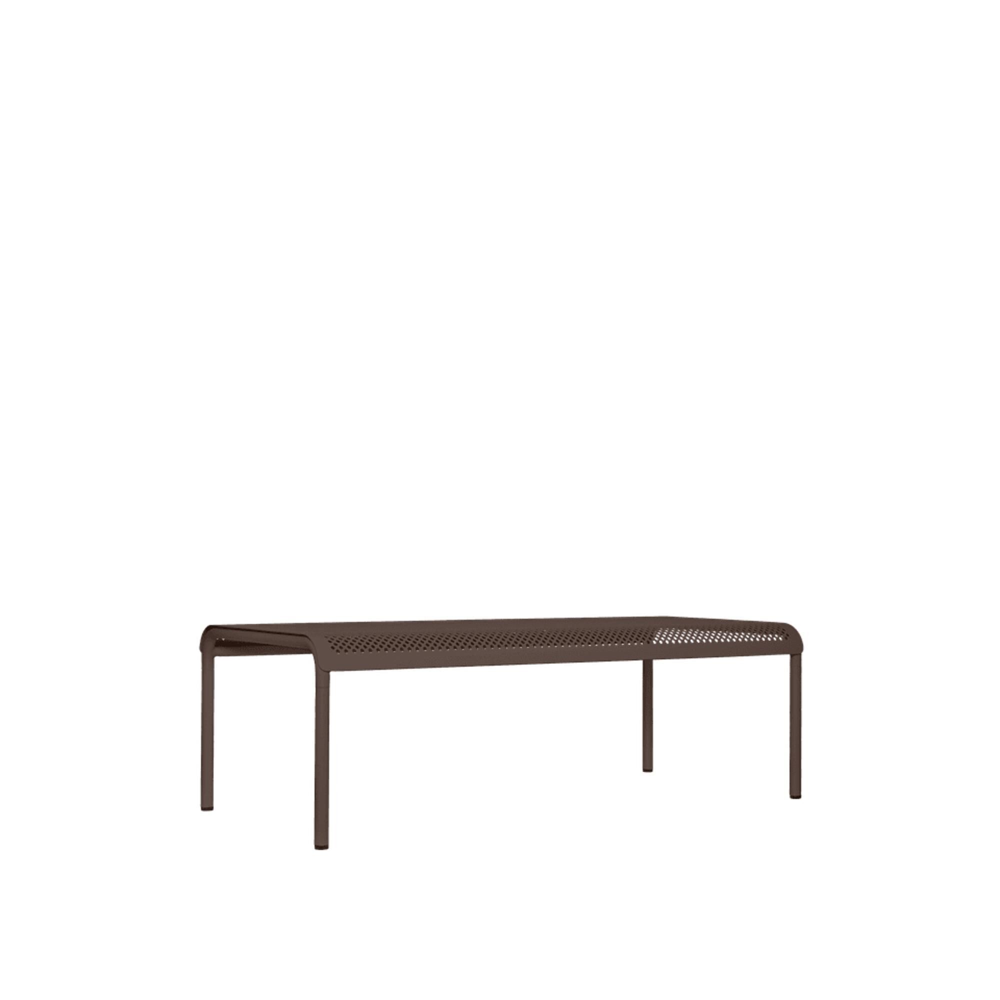 Table de Jardin Basse Dapple 114 x 57 Cm, Chocolat Noir