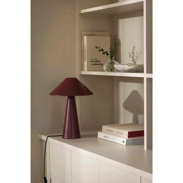 Cannes Tischlampe Burgunder