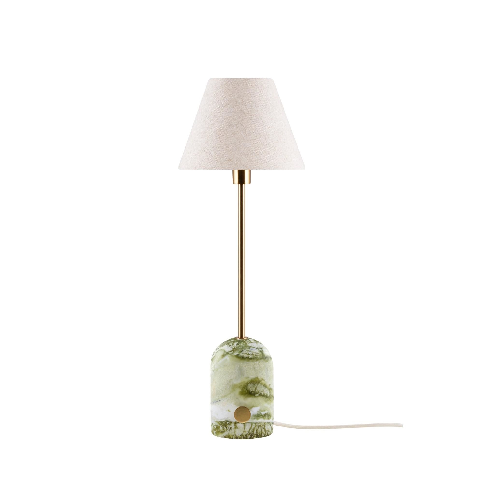 Gino Bordslampa 20 Ljusgr&ouml;n Marmor