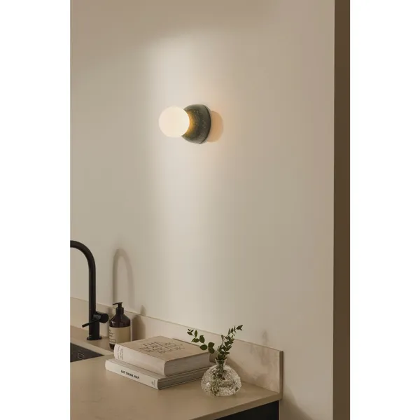 Torrano Wall/ Ceiling Light 13 Dark Green Marble