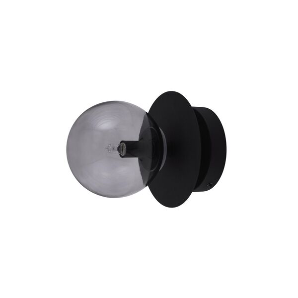 Art Deco Wall/ Ceiling Light Black/ Smoked