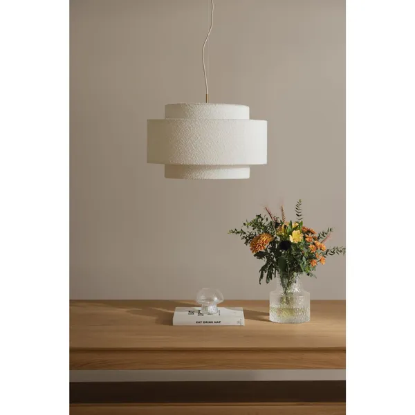 Noah Hanglamp 50 Bouclé Wit