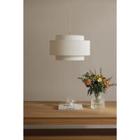 Noah Hanglamp 50 Bouclé Wit