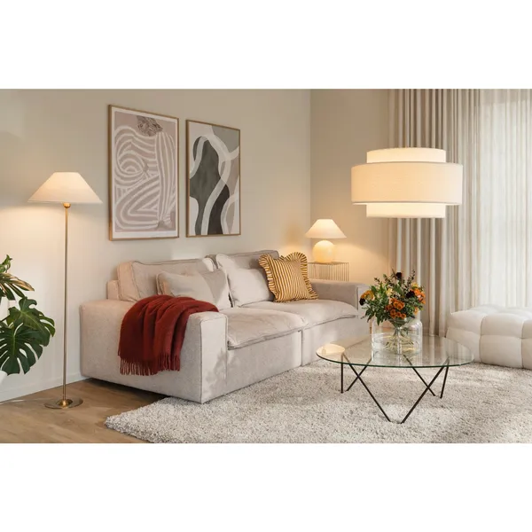 Iris Lampenkap 45 Crème Wit