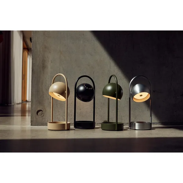 Ball Portable Table Lamp Sand Grey