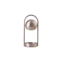 Ball Portable Table Lamp Brushed Aluminum
