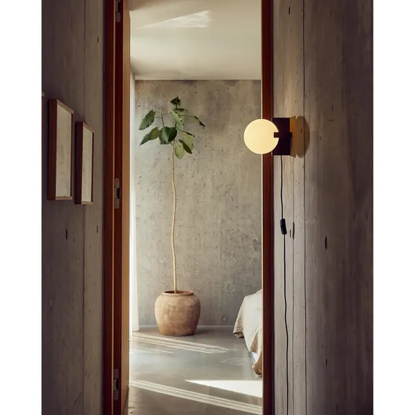 Hito Væg/BordLampe Sort/Hvid