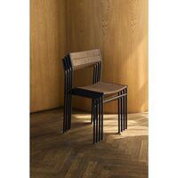 Vev Spisebordsstol Sort/Brown Rope