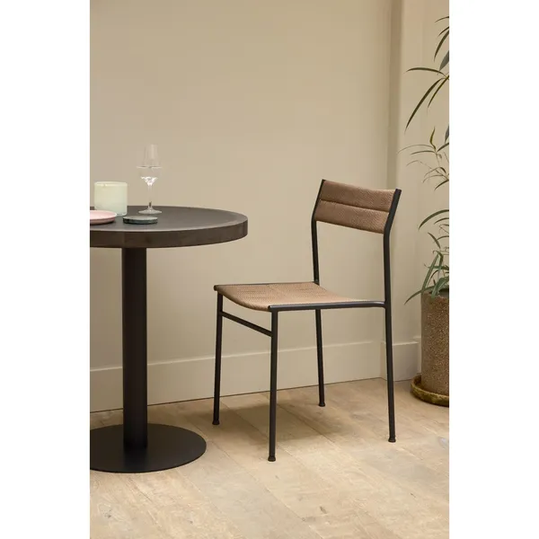 Vev Spisebordsstol Sort/Brown Rope