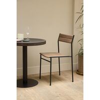 Vev Spisebordsstol Sort/Brown Rope