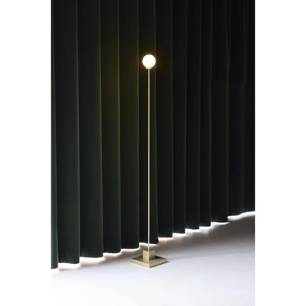 Snowball Portable Floor Lamp Brass